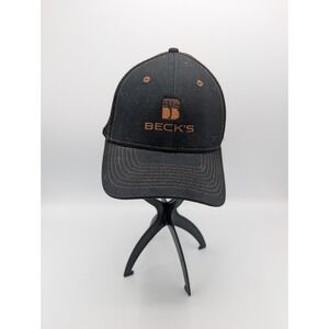 Beck's Hybrids seed hat baseball/trucker Style  cap Black & Brown